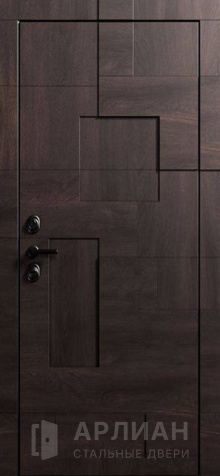 Фото «Парадная входная дверь с МДФ коричневая №536»