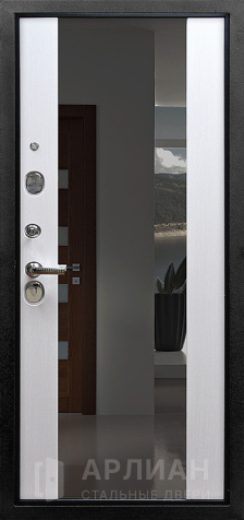 Фото №2 «Дверь входная с зеркалом Белый софт №13»