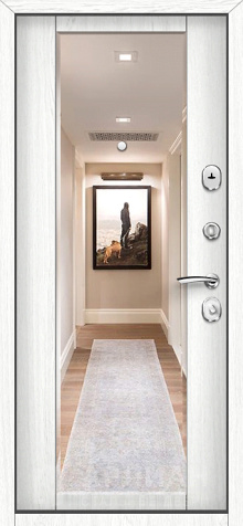 Фото №2 «С зеркалом входная металлическая дверь №23»